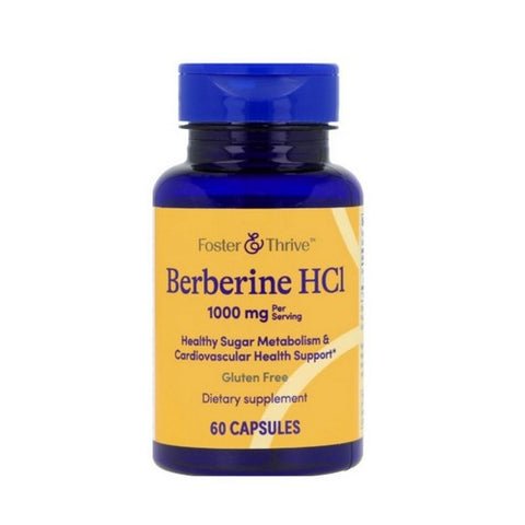Foster And Thrive, Berberine HCl, 1000 Mg, 60 Caps