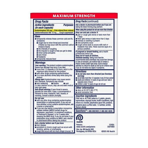 Mucinex, Rapid Clear Headache Cough Liquid Gel, 16 Caps Mucinex