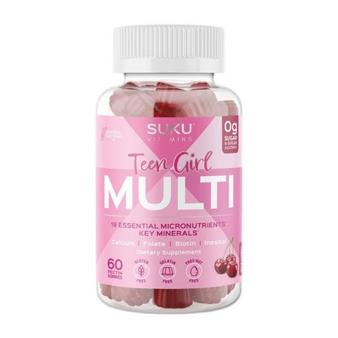 Teen Girl Total Multi Wild Cherry 60 Pectin Gummies by SUKU Vitamins