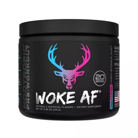 Woke AF High Stimulant Pre Workout Miami 8.68 Oz by Bucked Up