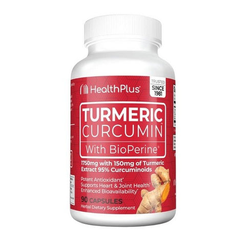 Turmeric Curcumin 90 Caps by Health Plus