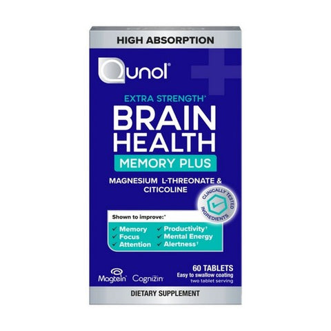 Brain Health Memory Plus 60 Tabs by Qunol