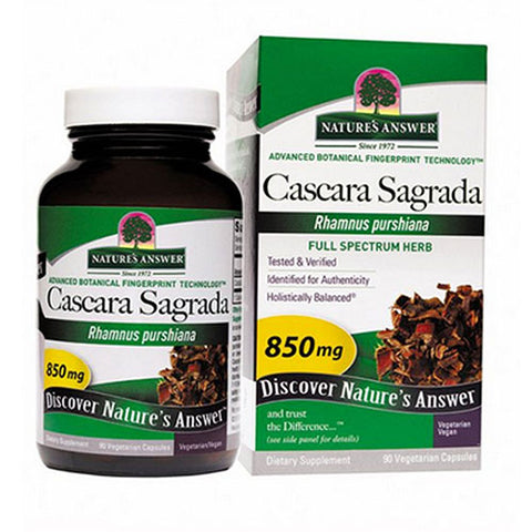 Nature's Answer, Cascara Sagrada Bark, 90 Caps