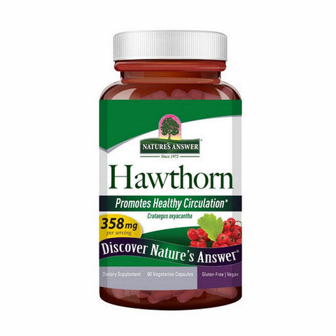 Nature's Answer, Hawthorn Standardized, 358 Mg, 60 Veg Caps Nature's Answer