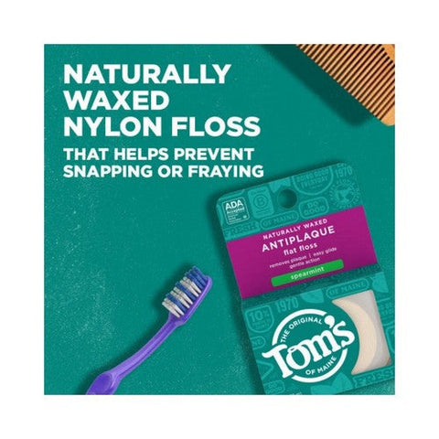 Tom's Of Maine, Floss Anti-Plaque, Flat Spearmint 32 Yd Tom's Of Maine