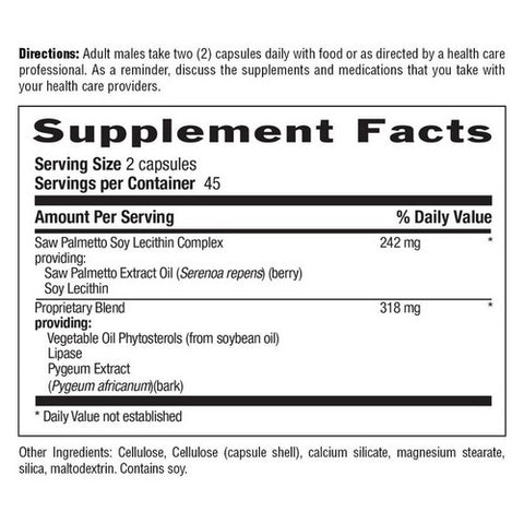 Country Life, Saw Palmetto & Pygeum, 90 Caps