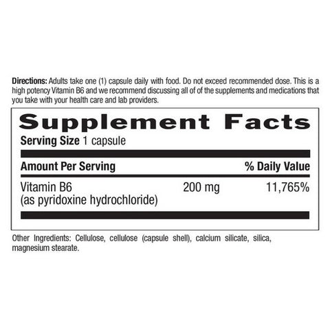 Country Life, Vitamin B-6, 100 MG, 90 Caps