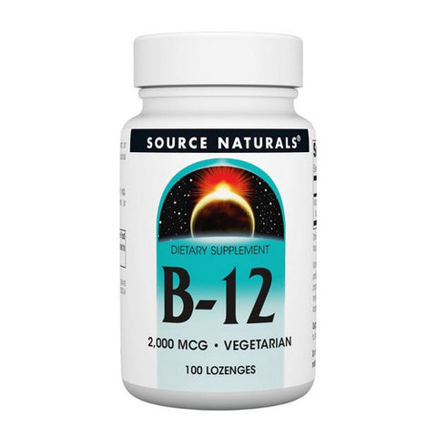 Source Naturals, Vitamin B-12, 2000 mcg, 100 Tabs