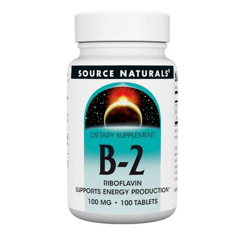 Source Naturals, Vitamin B-2, 100 mg, 100 Tabs