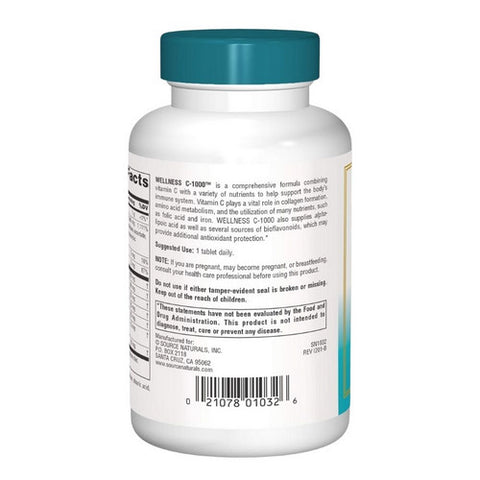 Source Naturals, Wellness C-1000, 100 Tabs