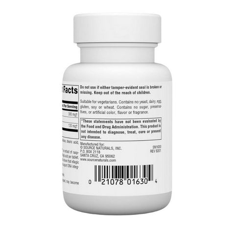 Source Naturals, Ellagic Active, 300 mg, 60 Tabs