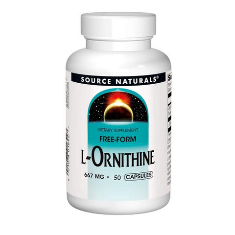 Source Naturals, L-Ornithine, 667 mg, 50 Caps
