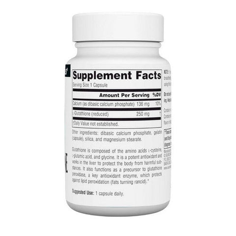 Source Naturals, Reduced Glutathione, 30 Caps Source Naturals