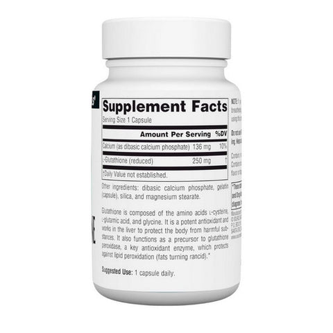 Source Naturals, Reduced Glutathione, 30 Caps