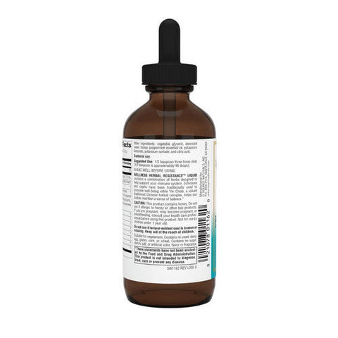 Source Naturals, Wellness Herbal Resistance Liquid Alcohol Free Formula, 4 fl oz