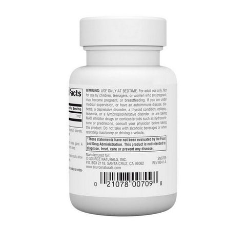 Source Naturals, Melatonin Peppermint, 2.5 mg, Sublingual Peppermint 100 Tabs