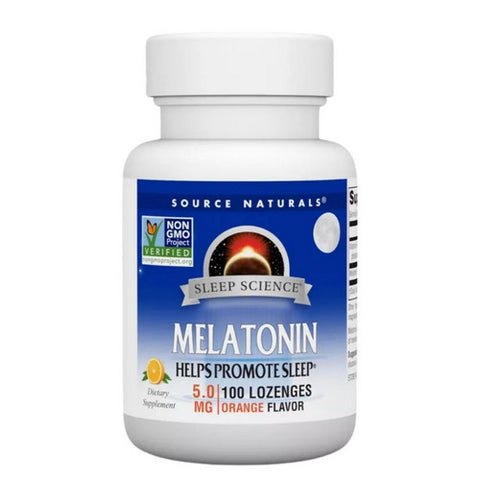 Source Naturals, Melatonin, 5 mg, Sublingual Orange 100 Tabs