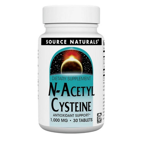 Source Naturals, N-Acetyl Cysteine, 1000 MG, 30 Tabs