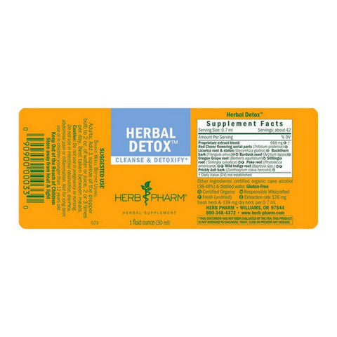 Herb Pharm, Herbal Detox, 1 oz Herb Pharm