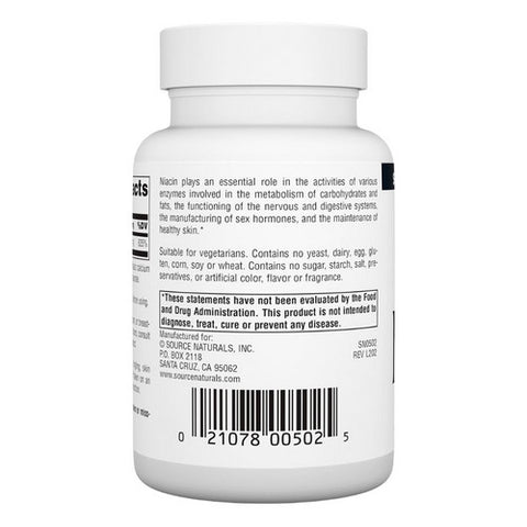 Source Naturals, Niacin, 100 mg, 250 Tabs