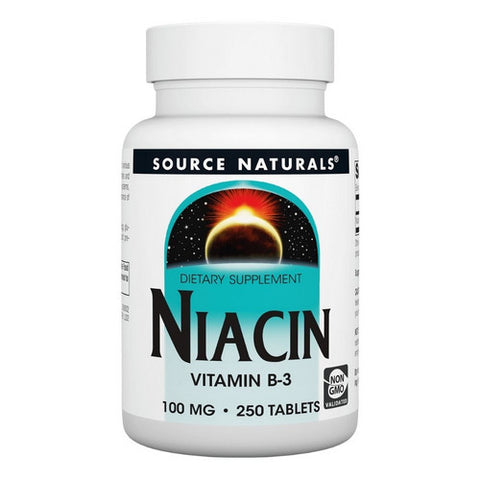 Source Naturals, Niacin, 100 mg, 250 Tabs
