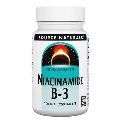 Source Naturals, Niacinamide B-3, 100 mg, 250 Tabs