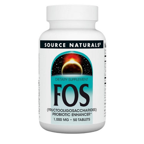 Source Naturals, FOS (Fructooligosaccharides), 1000 MG, 50 Tabs