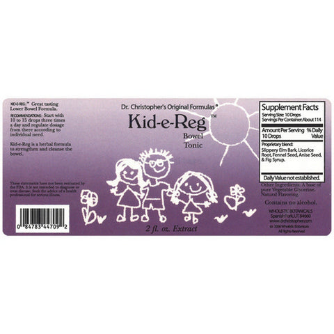 Dr. Christophers Formulas, Kid-e-Reg Extract, 2 oz