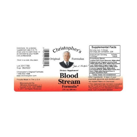 Dr. Christophers Formulas, Blood Stream Extract, 2 oz