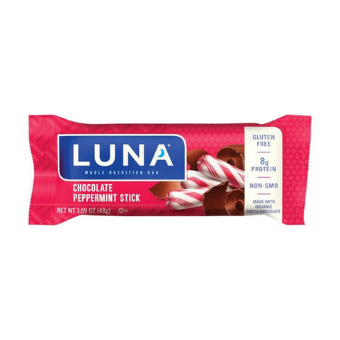 Clif Bar, Luna Chocolate Peppermint Stick Bar, 1.7 Oz(Case Of 15)