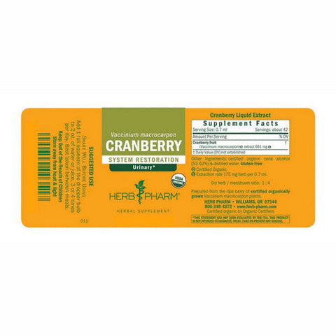 Herb Pharm, Cranberry, 4 Oz Herb Pharm