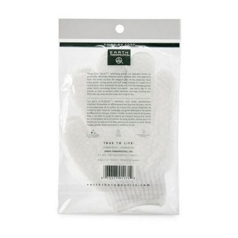 Earth Therapeutics, Exfoliating Hydro Gloves White, 1 Pair