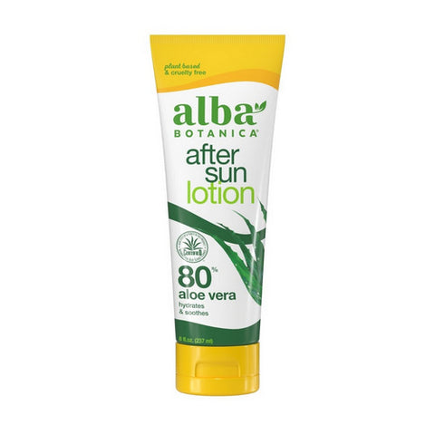 Alba Botanica, Very Emollient After Sun Lotion 85% Aloe Vera, 8 oz