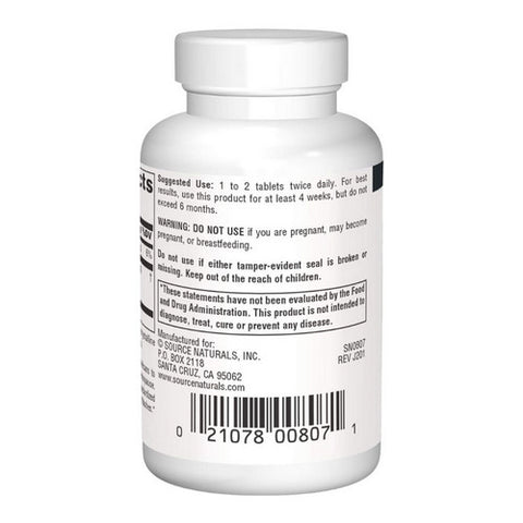 Source Naturals, Black Cohosh, Extract 60 Tabs