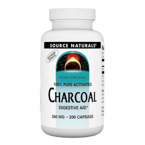 Source Naturals, Charcoal, 260 MG, 200 Caps