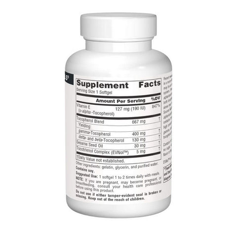 Source Naturals, Gamma E 400 Complex, 60 Softgels