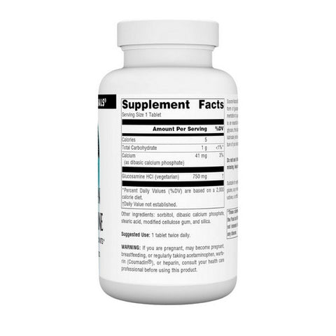 Source Naturals, Vegetarian Glucosamine, 750 mg, 120 Tabs