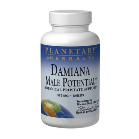 Planetary Herbals, Damiana Male Potential, 575 mg, 180 Tabs