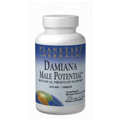 Planetary Herbals, Damiana Male Potential, 575 mg, 90 Tabs