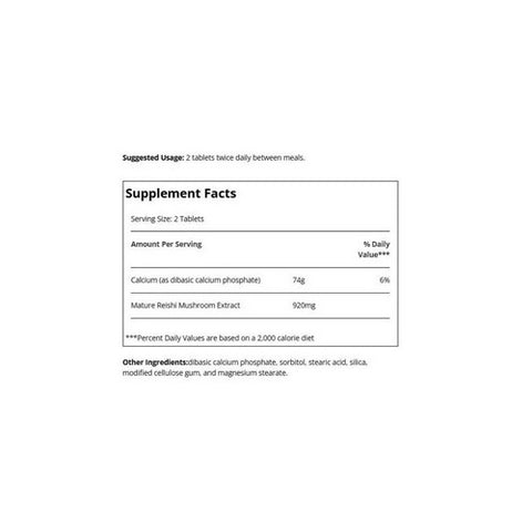 Planetary Herbals, Full Spectrum Reishi Mushroom, 460 mg, 50 Tabs