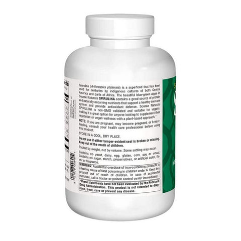 Source Naturals, Spirulina Powder, Powder 16 Oz