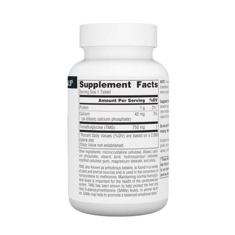Source Naturals, TMG, 750 mg, 60 Tabs Source Naturals