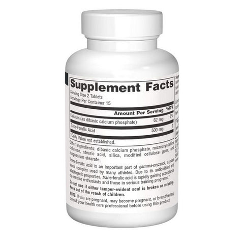 Source Naturals, Athletic Series Trans-Ferulic Acid, 250 MG, 30 Tabs