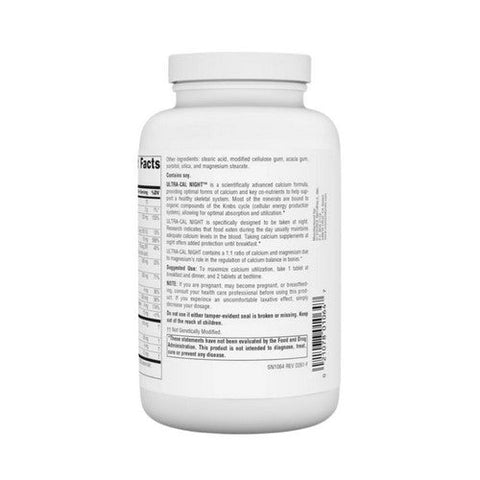 Source Naturals, Ultra-Cal Night Calcium Complex, 240 Tabs Source Naturals