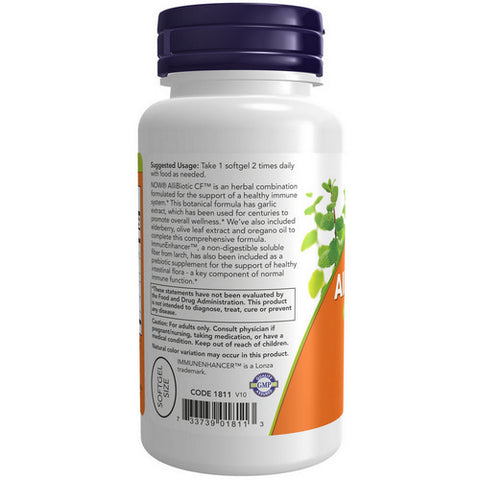 Now Foods, Allibiotic CF, 60 Softgels