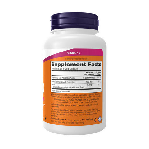 Now Foods, VitaminC-1000, With 100 mg of Bioflavonoids, 100 Caps