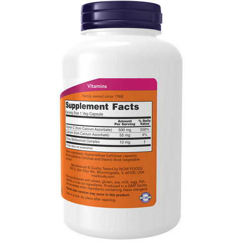 Now Foods, Vitamin C-500 Calcium Ascorbate-C, ASCORBATE, 250 Veg Caps