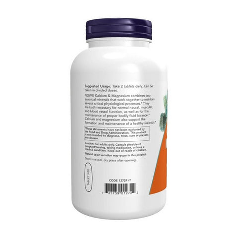 Now Foods, Calcium-Magnesium, 500/250 mg, 250 Tabs