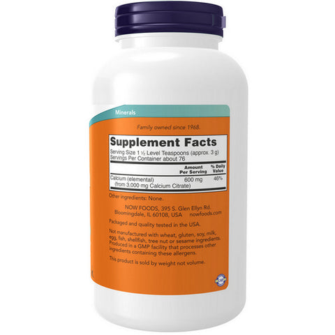 Now Foods, Calcium Citrate, 8 OZ