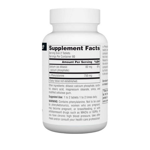 Source Naturals, DL-Phenylalanine, 375 mg, 120 Tabs